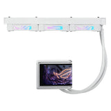 Asus ROG RYUO IV 360 ARGB WHT Liquid CPU Cooler, LCD, 3x120mm ARGB
