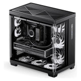 Jonsbo TK-4 Gehäuse, Midi-Tower, ATX, Tempered Glass - schwarz (ATX, ITX, Mini-ATX)
