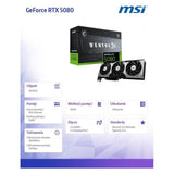 MSI GeForce RTX 5080 VENTUS 3X OC (16 Go, GDDR7)