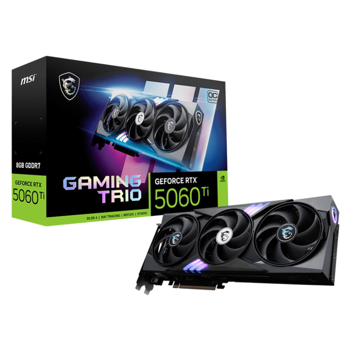 MSI GeForce RTX 5060 Ti 8G Gaming Trio OC (8 Go, GDDR7)