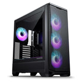 Phanteks Eclipse G400A Midi-Tower, Tempered Glass, D-RGB - schwarz (ATX, E-ATX, mATX, Mini-ITX)