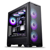 Phanteks Eclipse G400A Midi-Tower, Tempered Glass, D-RGB - schwarz (ATX, E-ATX, mATX, Mini-ITX)