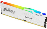 Kingston DDR5-RAM FURY Beast Blanc RGB 6000 MHz 2x 16 GB