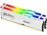 Kingston DDR5-RAM FURY Beast Blanc RGB 6000 MHz 2x 16 GB