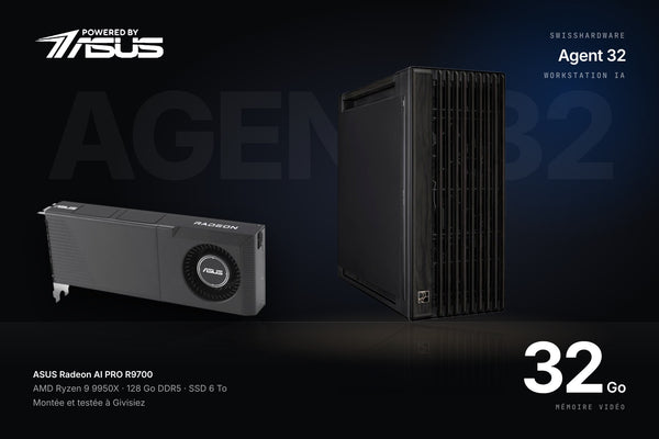 SwissHardware Agent 32 — Workstation IA Powered by ASUS