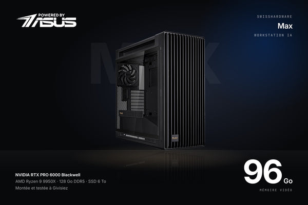 SwissHardware Max — Workstation IA Powered by ASUS