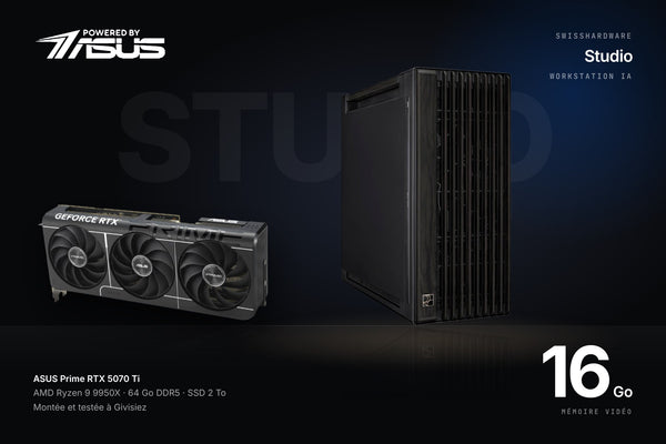 SwissHardware Studio — Workstation IA Powered by ASUS