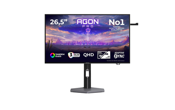 AOC 27 AGP277QKDC, 2560x1440, 540Hz OLED DP, HDMI, Pivot, HV, 65W PD