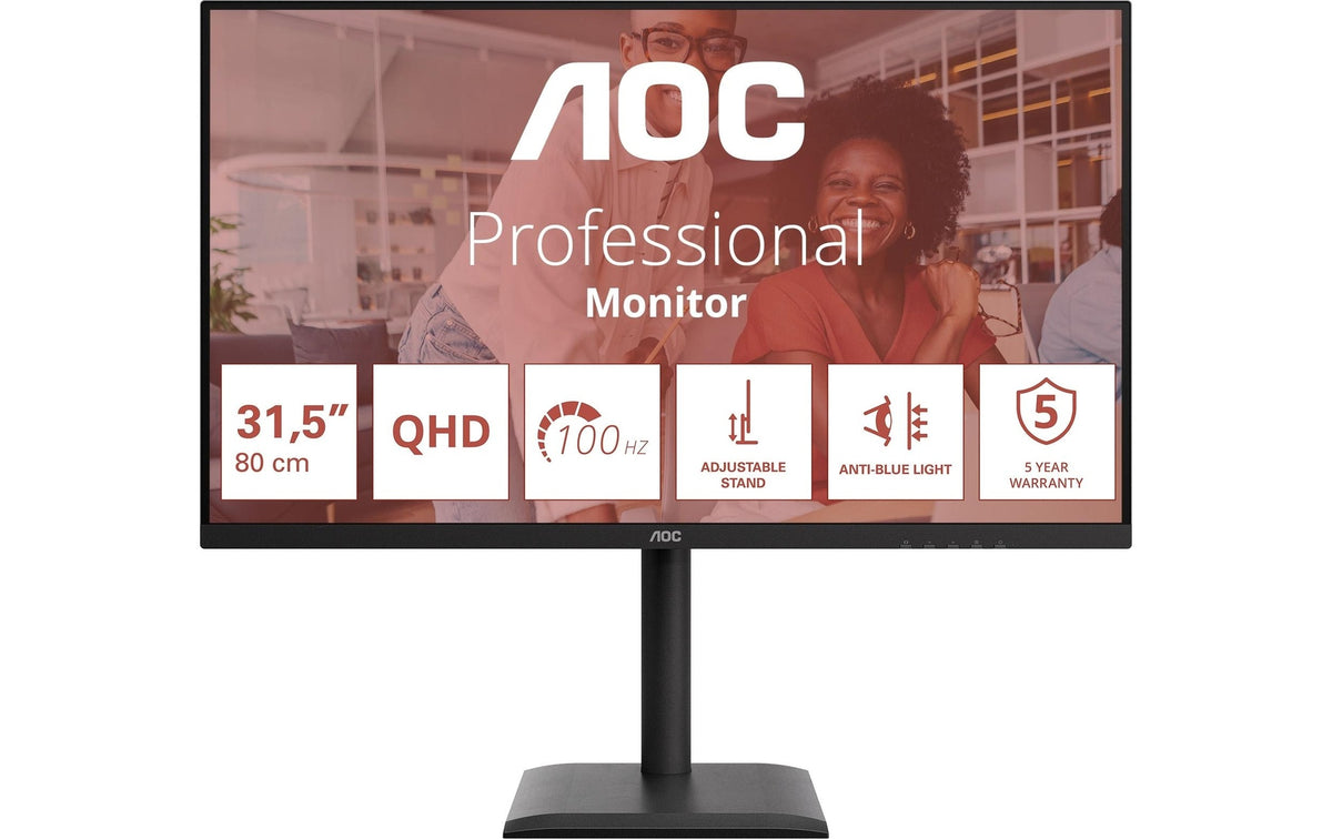 AOC 32 Q32E4U, 2560x1440, IPS 100Hz DP, HDMI, Pivot, HV, Speakers