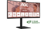 AOC 34 CU34E4CW, 3440x1440, 120Hz DP, HDMI, USB, RJ45, PD90W, Cam, Speakers