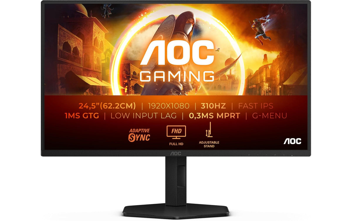AOC Monitor 25G4SXU 300 Hz, HDMI, DP, HV, USB Hub