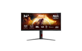 AOC Monitor 34 CU34G4CA 180 Hz, VA, HDMI, DP , HV, 90W PD