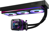 ASRock Phantom Gaming 360 LCD Liquid CPU Cooler, 3.4 LCD, 3x120mm ARGB