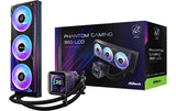 ASRock Phantom Gaming 360 LCD Liquid CPU Cooler, 3.4 LCD, 3x120mm ARGB