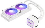 ASRock Pro White 240 ARGB Liquid CPU Cooler, 2x120mm ARGB