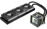 ASRock Steel Legend Dark 360 LCD Liquid CPU Cooler, 3.4 LCD, 3x120mm ARGB