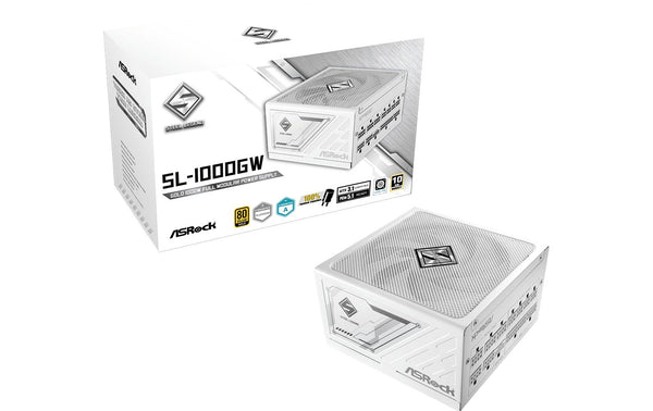 ASRock Steel Legend (White) SL-1000GW 80+ Gold Power Supply Unit