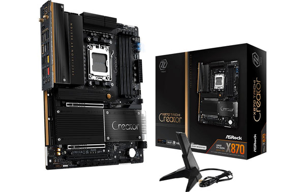 ASRock X870 TAICHI CREATOR, ATX, AM5 AMD X870, AM5, 4x DDR5, PCIe 5.0