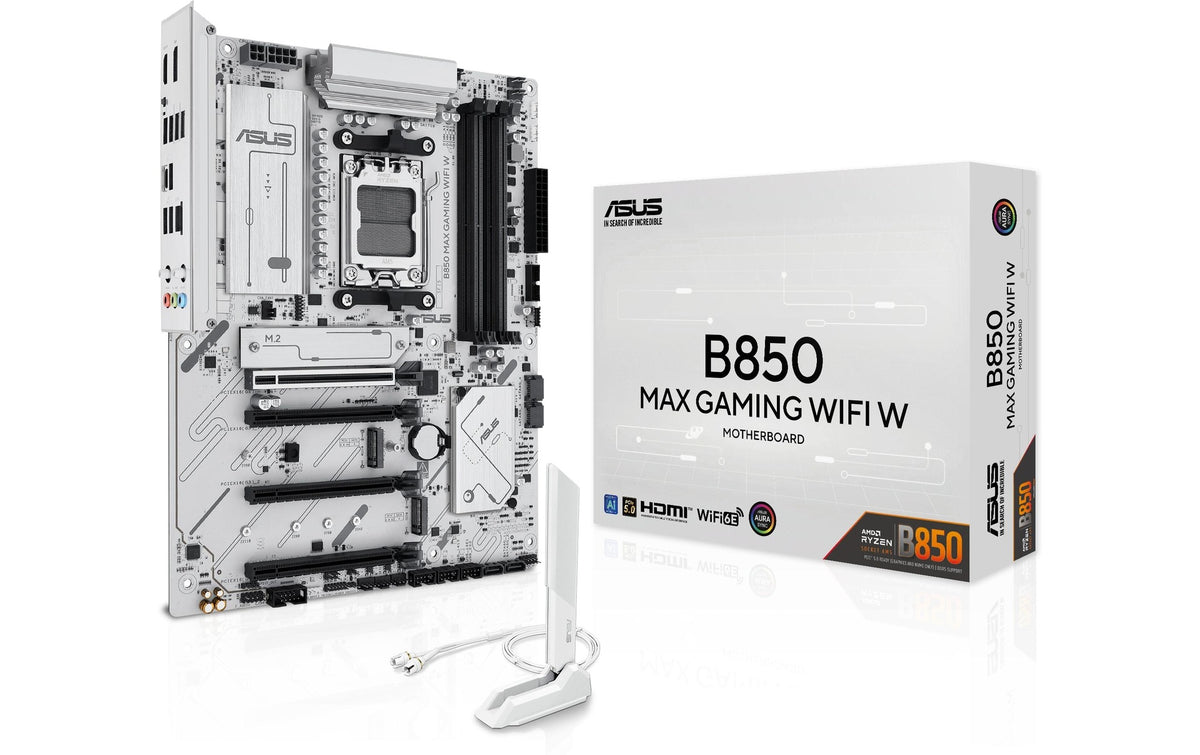 ASUS B850 MAX GAMING WIFI W, ATX AM5, AMD B850, 4x DDR5, PCIe 5.0, WIFI6E