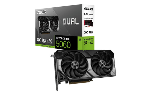 ASUS Carte graphique Dual GeForce RTX 5060 8 GB OC Edition