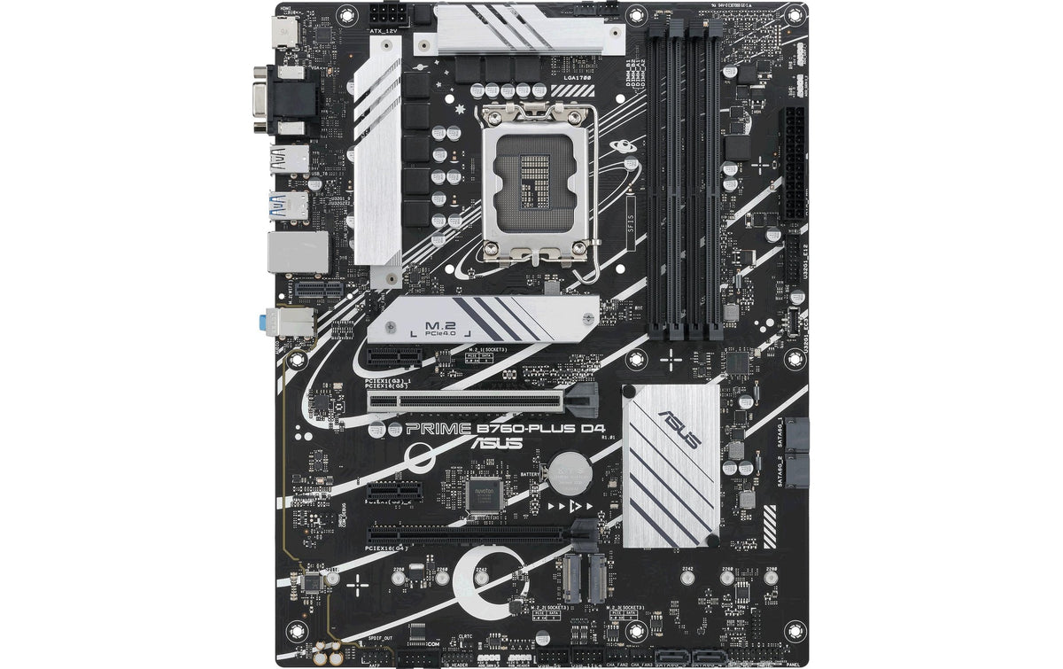 ASUS PRIME B760-PLUS D4, ATX, LGA LGA1700, 4x DDR4, PCI-E 5.0, HDMI, DP, VGA