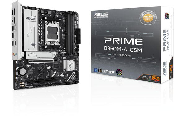 ASUS PRIME B850M-A-CSM, mATX AM5, AMD B850, 4x DDR5, PCIe 5.0