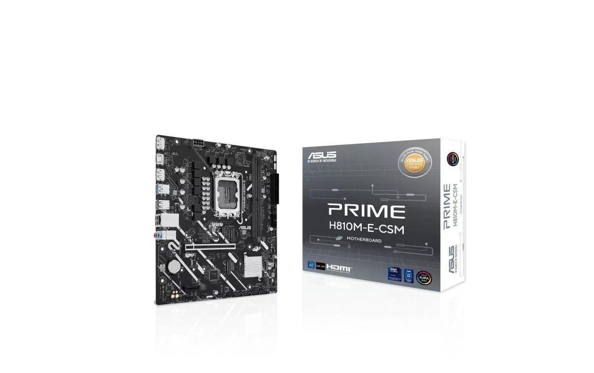 ASUS PRIME H810M-E-CSM, mATX LGA1851, 2x DDR5, PCIe 4.0, DP, HDMI