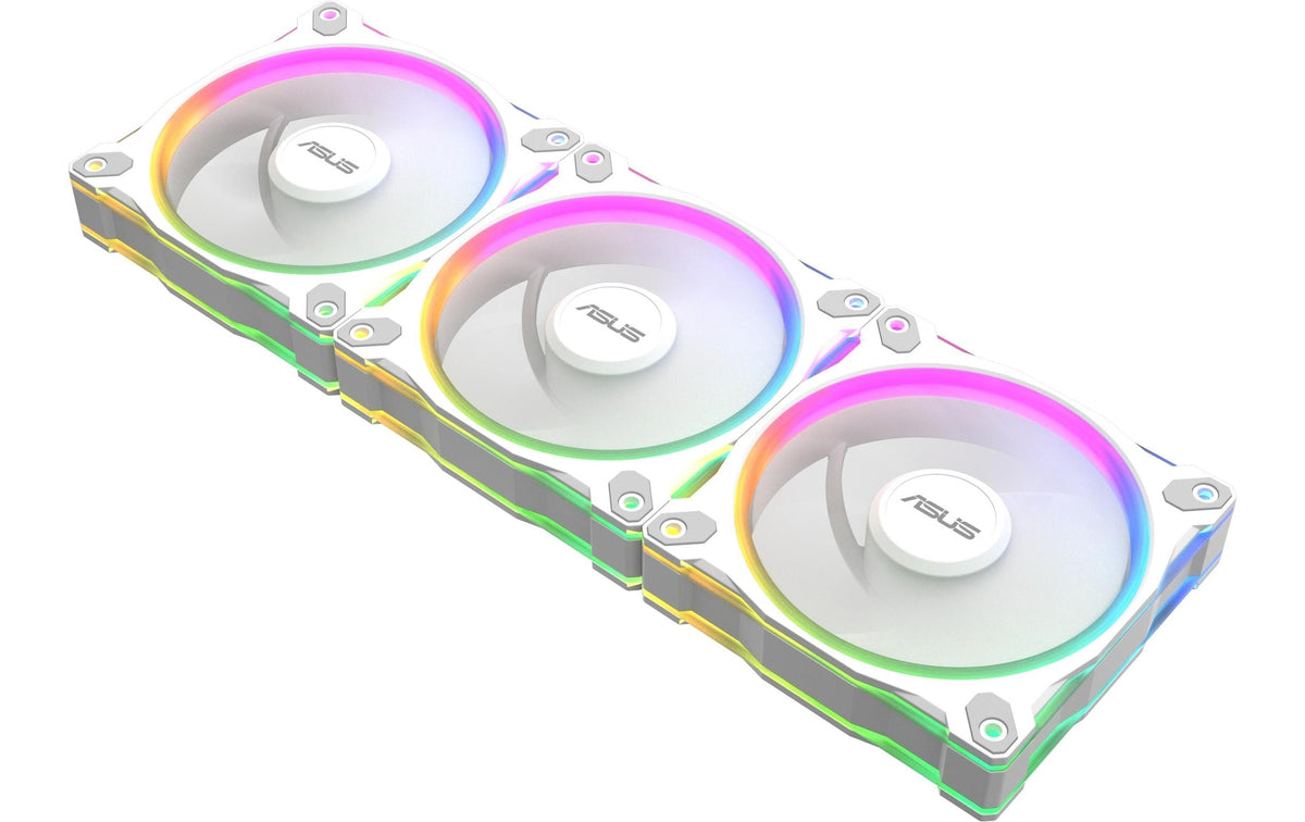 ASUS PRIME MR120 FAN ARGB REVERSE WHT 3IN1 120x120x28mm, PWM, 1600rpm, max. 21 dB