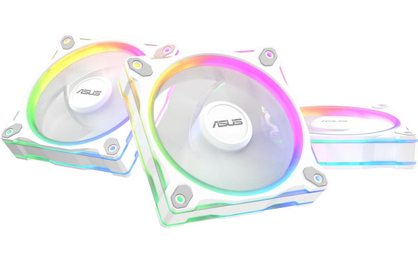 ASUS PRIME MR120 FAN ARGB WHITE 3IN1 120x120x28mm, PWM, 1600rpm, max. 21 dB
