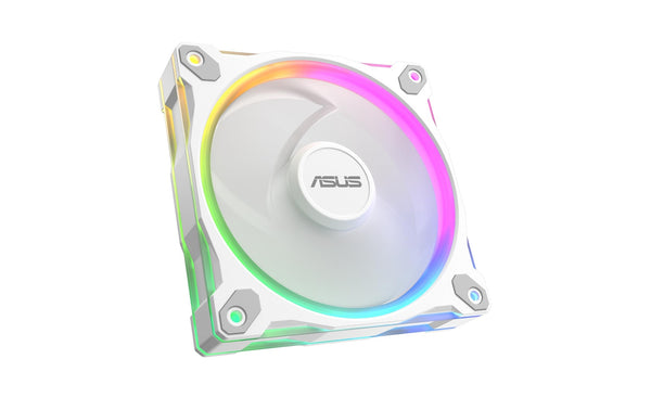 ASUS PRIME MR120 FAN ARGB WHITE 120x120x28mm, PWM, 1600rpm, max. 21 dB