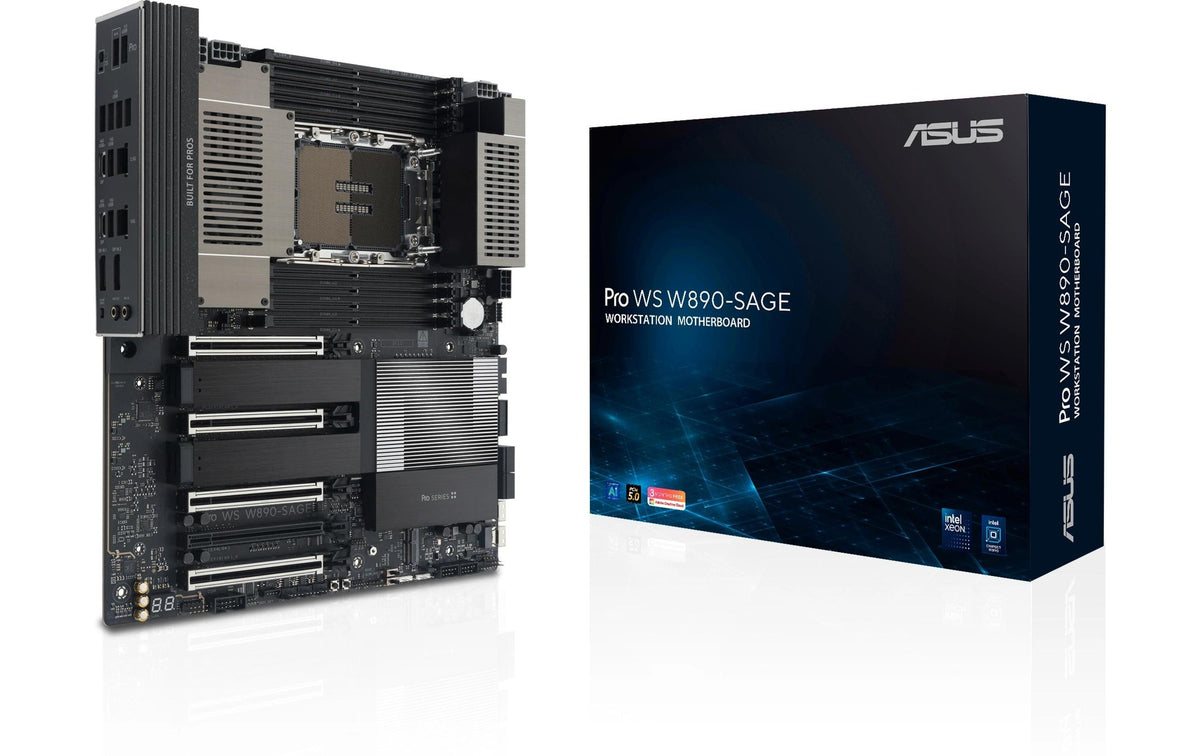 ASUS PRO WS W890-SAGE, EEB, LGA4710-2 Intel W890, 8x DDR5, 4x M.2, 4x PCIe 5.0