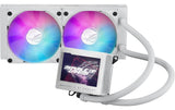 Asus ROG RYUJIN III 240 ARGB WH Liquid CPU Cooler, 3.5 LCD, 2x120mm ARGB