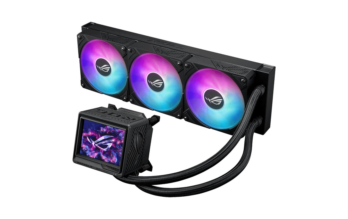 Asus ROG RYUJIN III 360 ARGB EXTREME BL Liquid CPU Cooler, 3.5 LCD, 3x120mm ARGB
