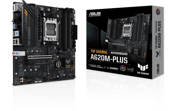 ASUS TUF GAMING A620M-PLUS, mATX, AM5 AMD A620, 4x DDR5, PCI-E 4.0