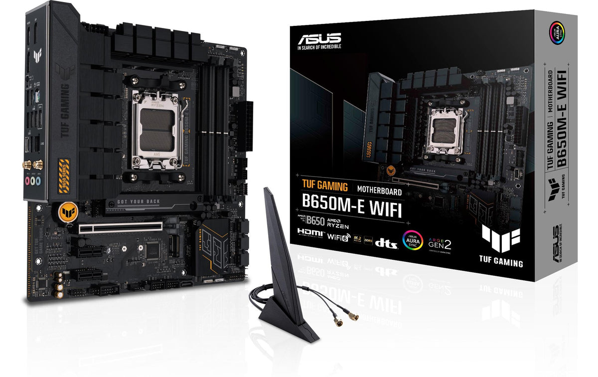 ASUS TUF GAMING B650M-E WIFI, mATX AM5, AMD B650, 4x DDR5, PCIe 4.0, WiFi 6E