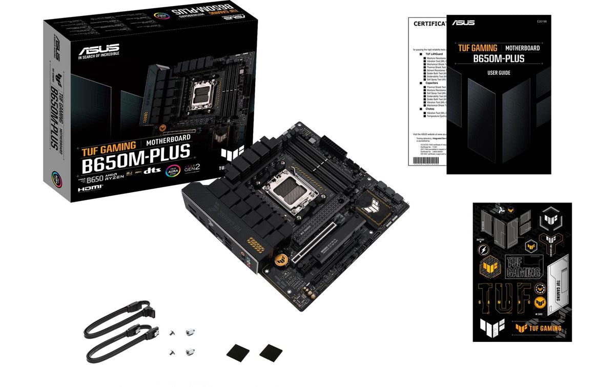 ASUS TUF GAMING B650M-PLUS, mATX AM5, AMD B650, 4x DDR5, PCIe 4.0