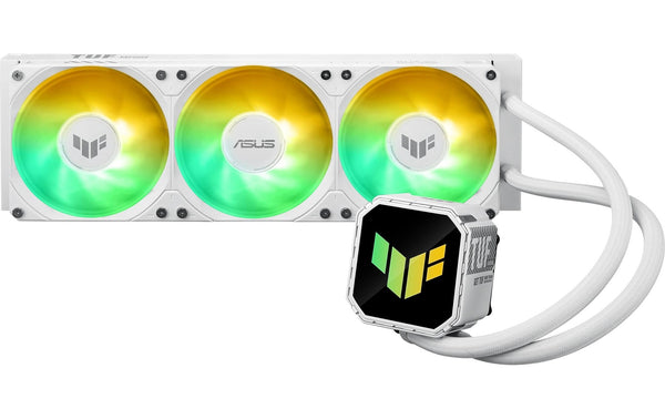 Asus TUF Gaming LC III 360 ARGB WHT Liquid CPU Cooler, 3x120mm ARGB