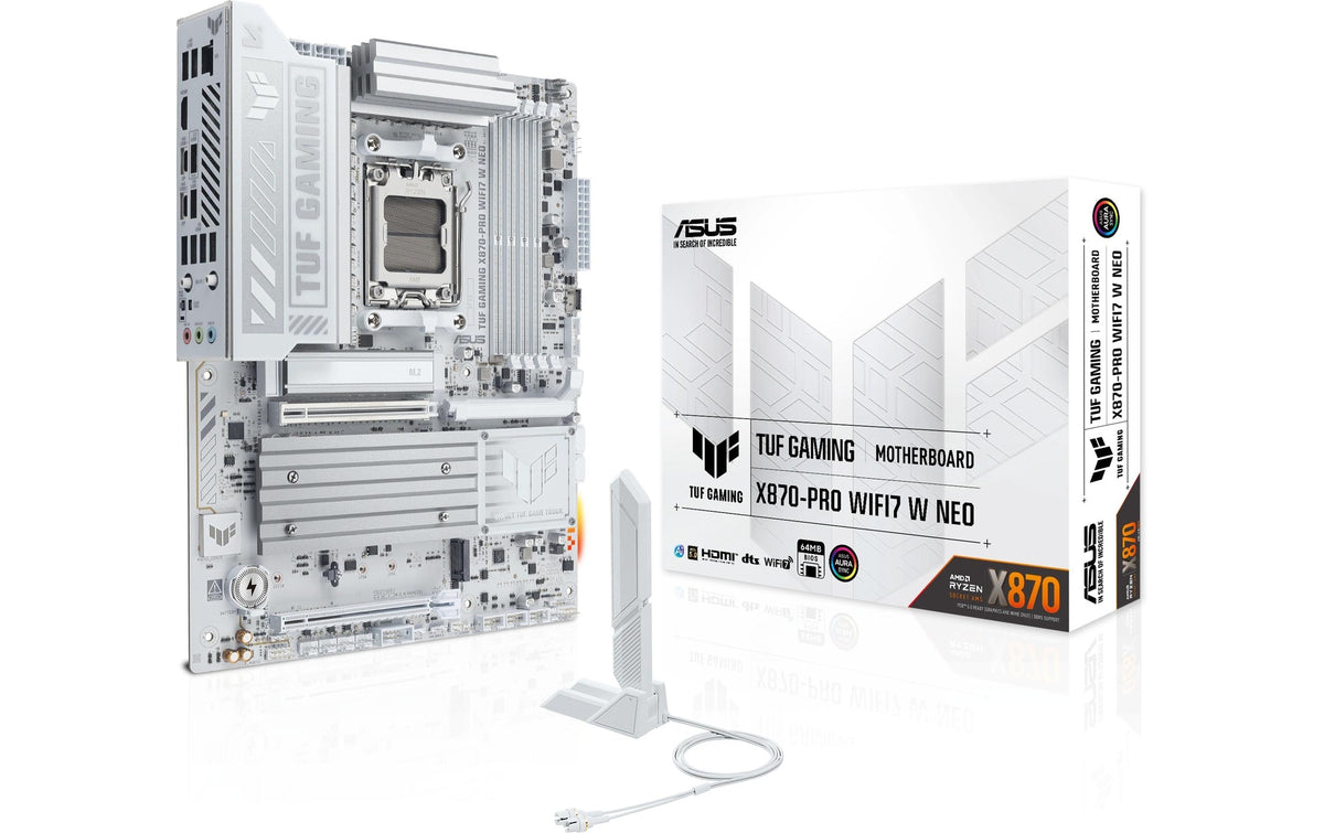 ASUS TUF GAMING X870-PRO WIFI7 W NEO, ATX AM5, AMD X870, 4x DDR5, PCIe 5.0, WiFi 7