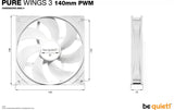 be quiet! PC-Lüfter Pure Wings 3 PWM 120 mm