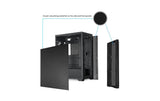 Chieftec ATX Gehäuse AS-02B-OP, black 2 x2.5, 2x 3.5, Lüfter optional
