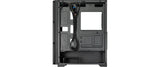 Chieftec mATX Gehäuse AS-02B-TG-OP, black 2 x2.5, 2x 3.5, Lüfter optional, Glasfen.