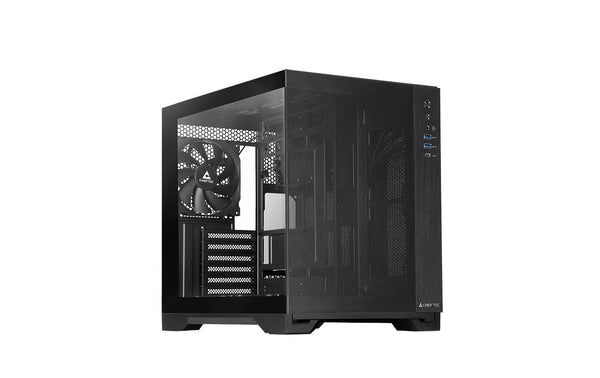 Chieftec mATX Gehäuse GM-30B-M-OP, black 2x 2.5, 2x 3.5, 3x 120mm-Lüfter vorinst.