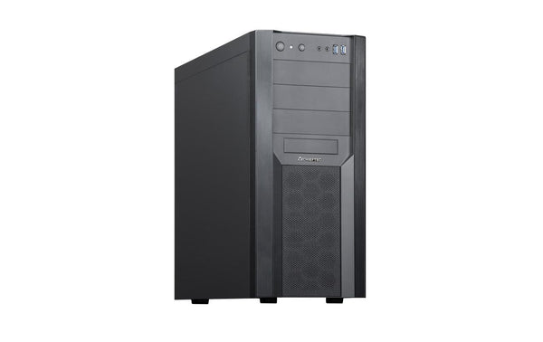 Chieftec Midi Tower CW-01B-OP, black 3x 5.25, 8 x3.5, 7x 2.5, ohne PSU