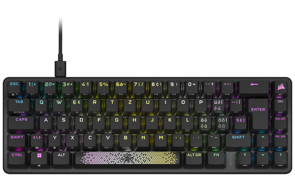 Corsair K65 RGB PRO MINI, OPX USB-A, mechanisch, RGB Backlighting