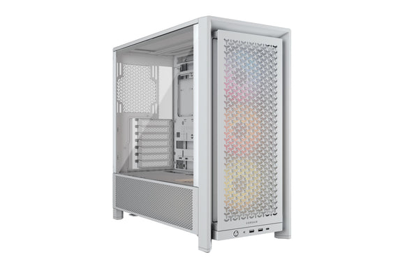 Corsair Boîtier d’ordinateur Frame 4000D RS ARGB Blanc