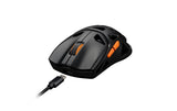 Deltaco Gaming Mouse Wireless GAM-188 Wireless, Black, DM370, 12000 DPI