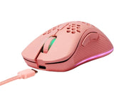 Deltaco Lightweight Gaming Mouse GAM120P, Wireless, Pink, PM80, RGB