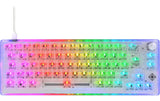 Deltaco TKL Gaming Keyboard mech RGB, trans CH-Layout, mechanisch, RGB, Transparent