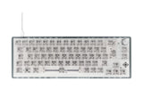 Deltaco TKL Gaming Keyboard mech RGB, trans CH-Layout, mechanisch, RGB, Transparent