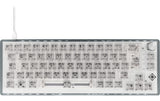 Deltaco TKL Gaming Keyboard mech RGB, trans CH-Layout, mechanisch, RGB, Transparent